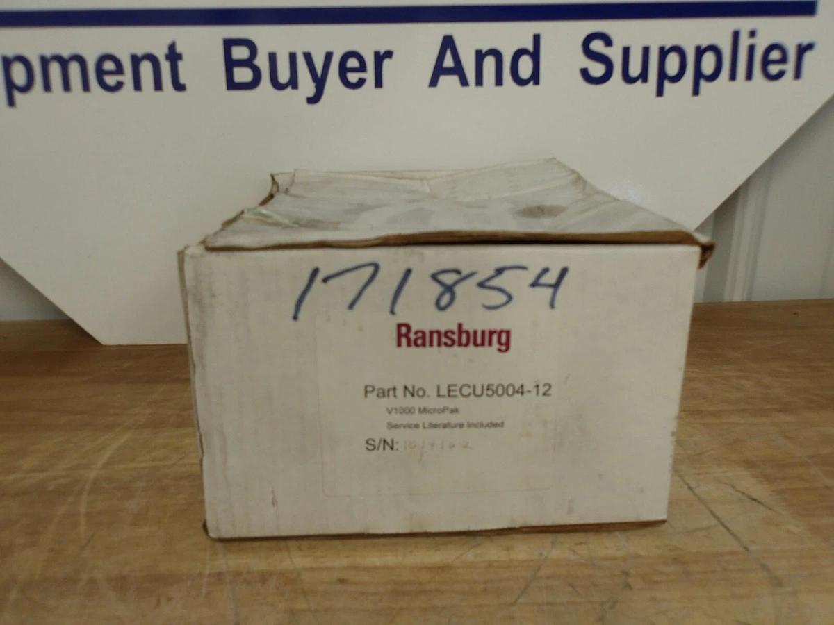 RANSBURY MICROPAK V1000 CONTROLLER LECU5004-12, #4161208G NIB