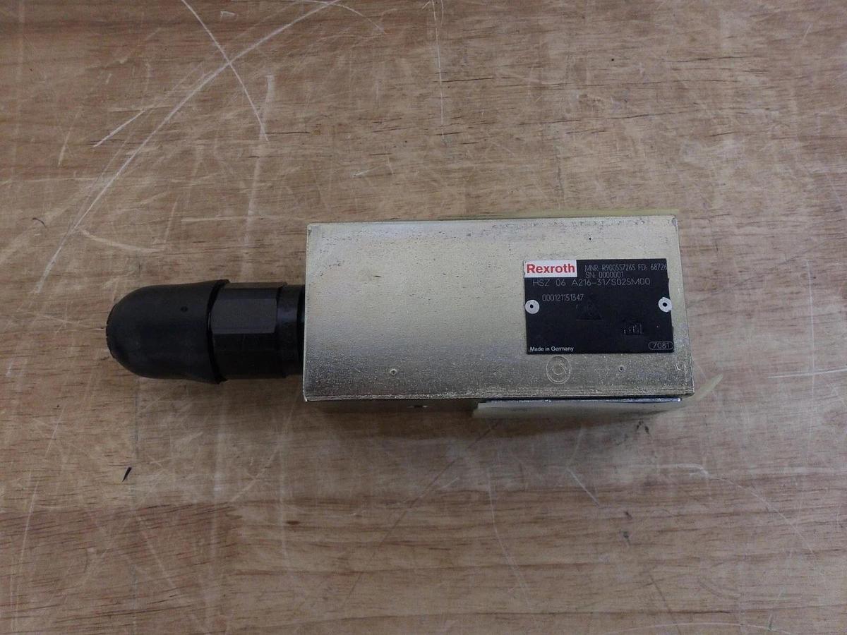 Used REXROTH HSZ 06 A216-31/S025M0G PRESSURE CONTROL VALVE, #331135G NEW