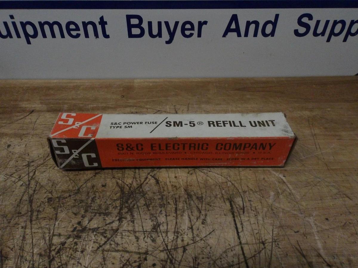 Used S&C ELECTRIC SM-5 FUSE REFILL UNIT 132250R4, 150E AMP, #39956G NIB