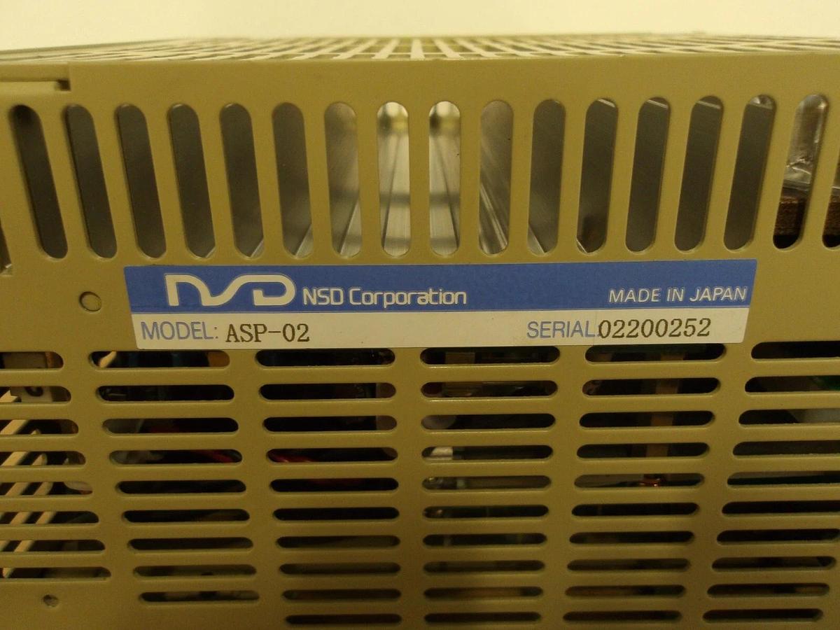 Used NSD ASP-02 POWER SUPPLY, #2171110G REMANUFACTURED