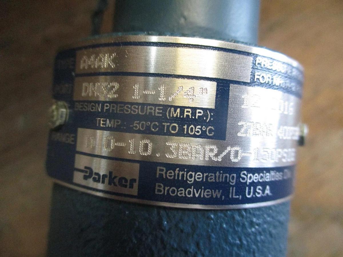 PARKER A406 REFRIGERATION INLET PRESSURE REGULATOR, #819226J NIB