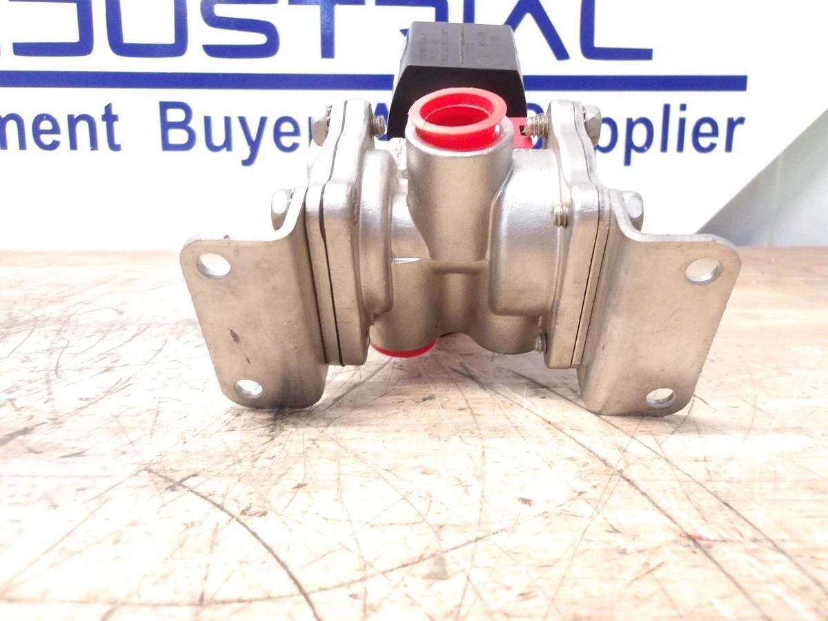 Used ASCO RED HAT 1/2" SOLENOID VALVE EVMF8316G384MB, #61841G NEW