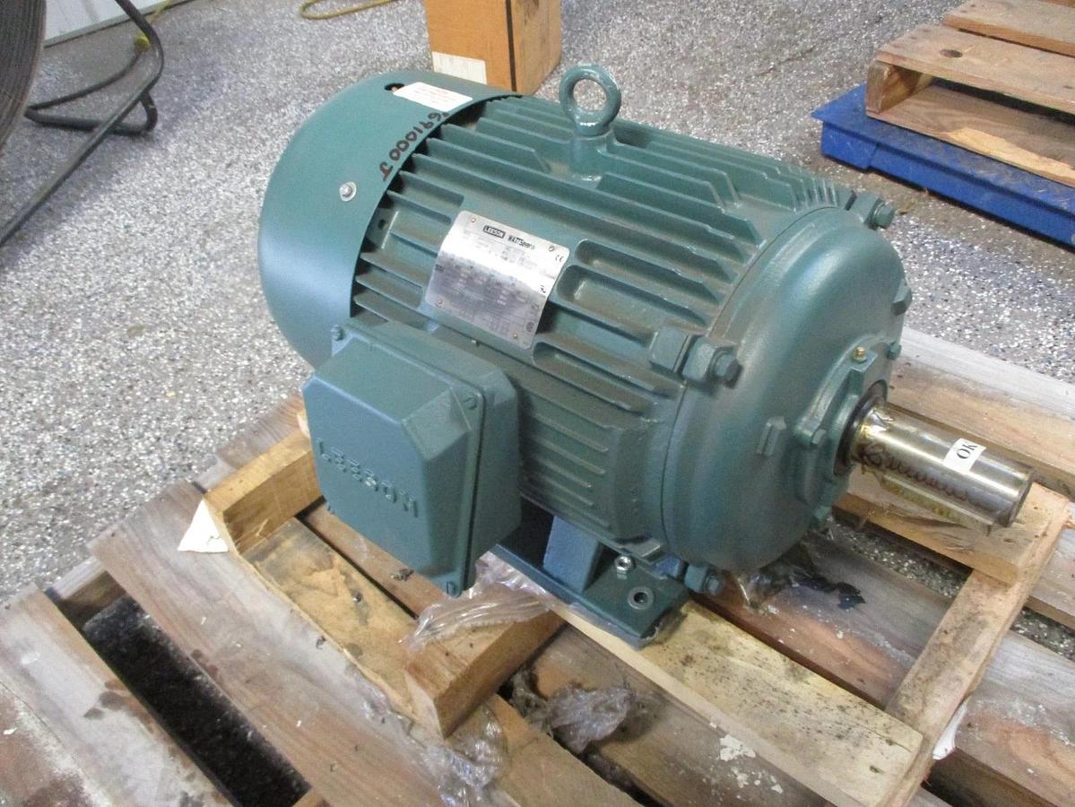 Used LEESON 30 25 HP MOTOR, FR 286T, 1770 1480 RPM, #691000J NEW