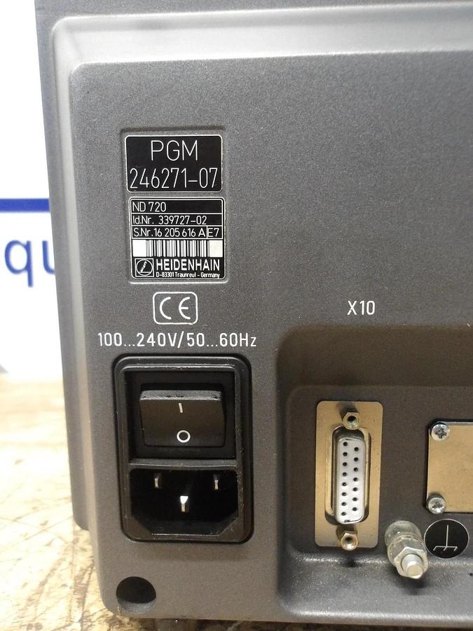 Used HEIDENHAIN PGM246271-07 OPERATOR PANEL, #23137G USED