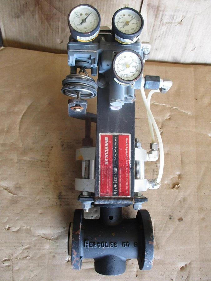 Used HERCULES 1" STELL (PINCH?) VALVE, #917256J NEW (WEATHERED)