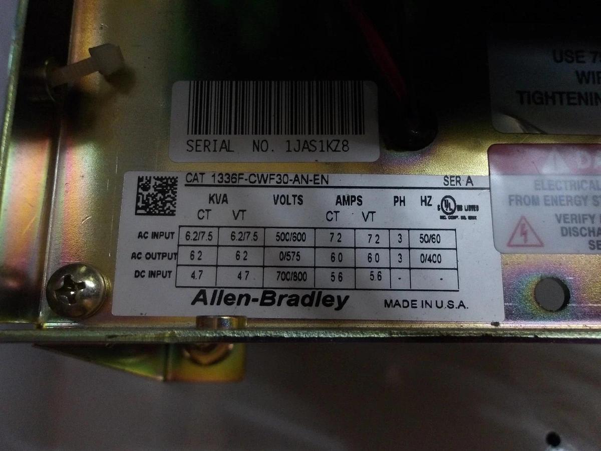 Used ALLEN BRADLEY 1336F CENTERLINE BUCKET W/ 3 HP DRIVE, #1029110G