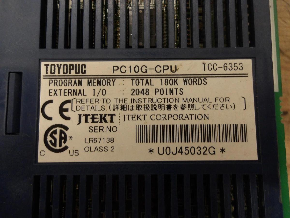 Used TOYOPUC PC10G-CPU MODULE, #51331G USED