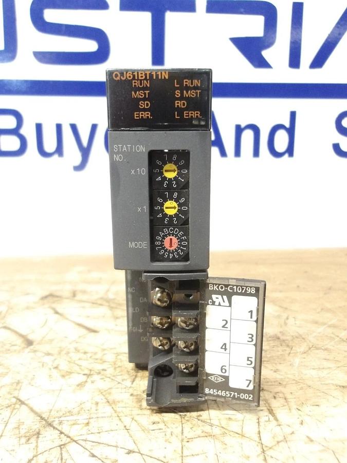 Used MITSUBISHI QJ61BT11N CCLINK MASTER UNIT, #23223G USED