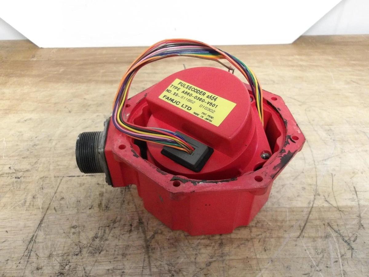 Used FANUC A860-0360-V501 PULSECODER & CAP, #617308G USED
