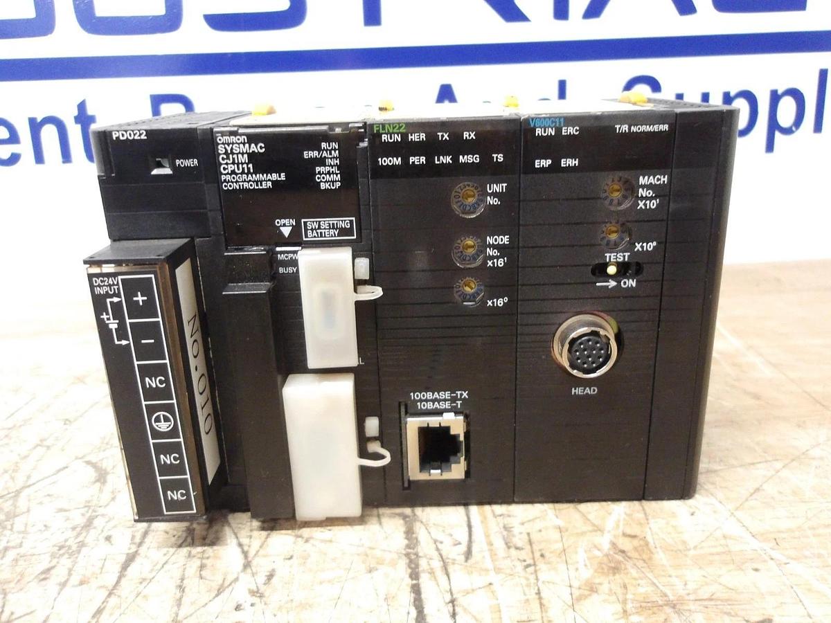 Used OMRON RACK W/ POWER SUPPLY CPU AND 2 CARDS, #12301130G USED