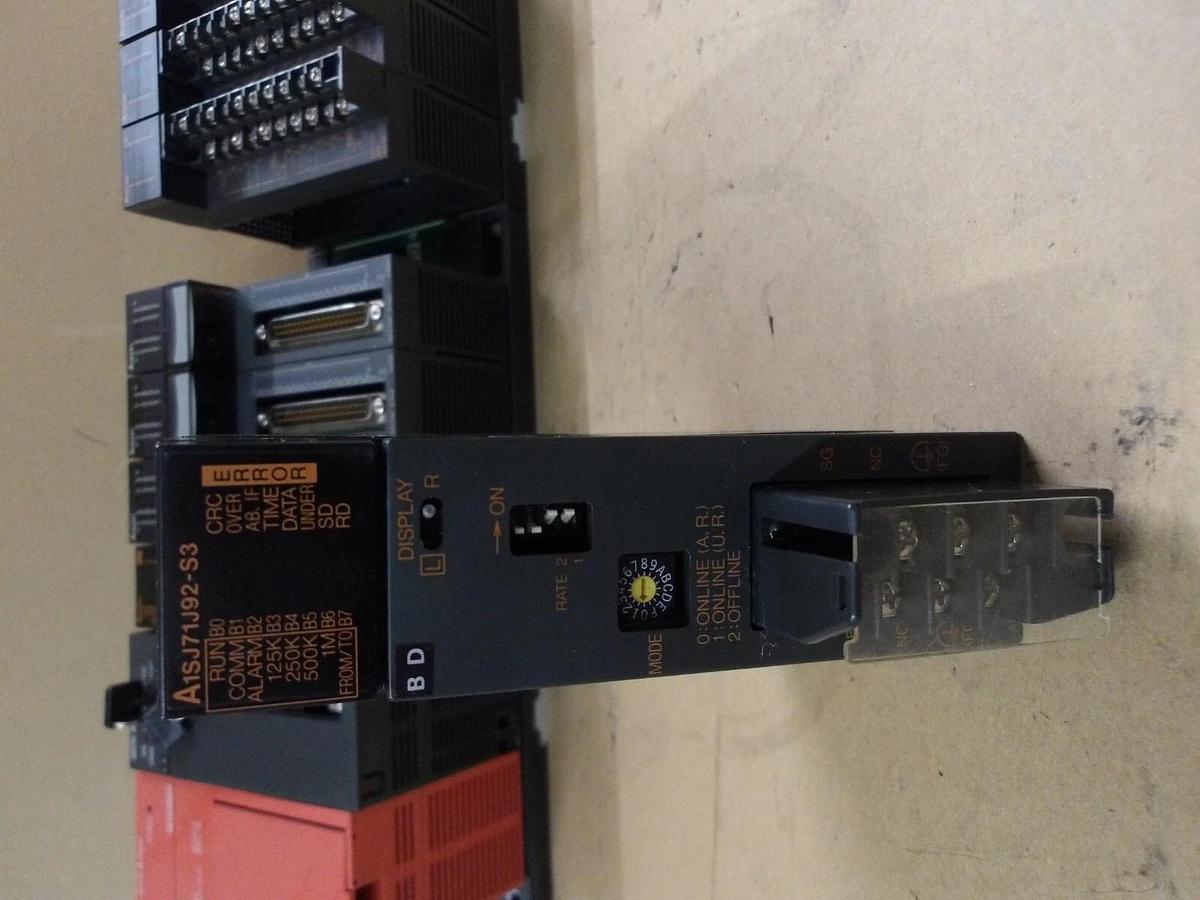 Used MITSUBISHI A2SHCPU RACK & CARDS, #410810G USED