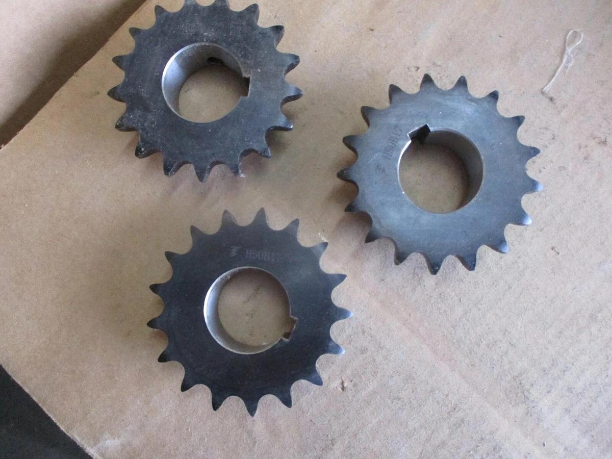 TSUBAKI 50B17F-38MM ROLLER CHAIN SPROCKET (LOT OF 3), #416747J NIB