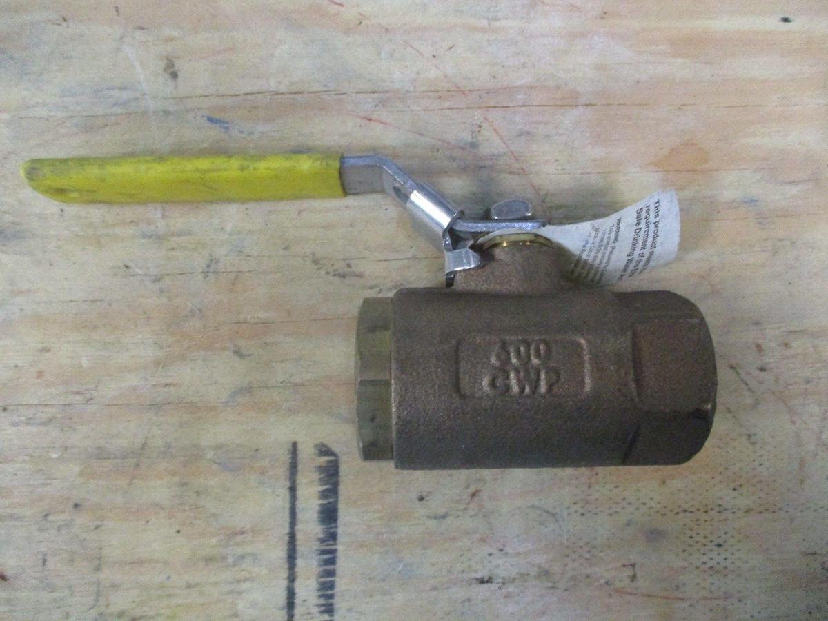 Used APOLLO 1" BRONZE BALL VALVE, #1201026J NEW