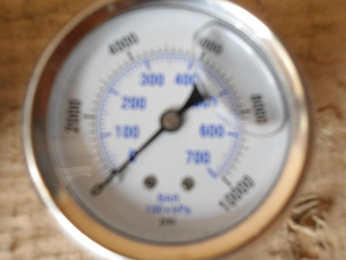 Used SOLIMETA PRESSURE GAUGE (LOT OF 4) #85104G NEW