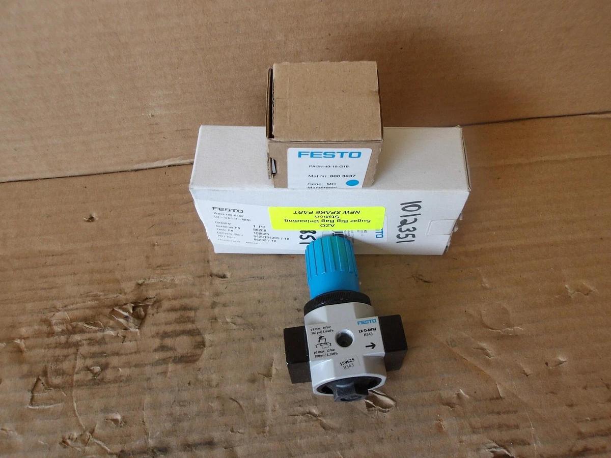 FESTO 1/4" PRESSURE REGULATOR, #8191000G NIB