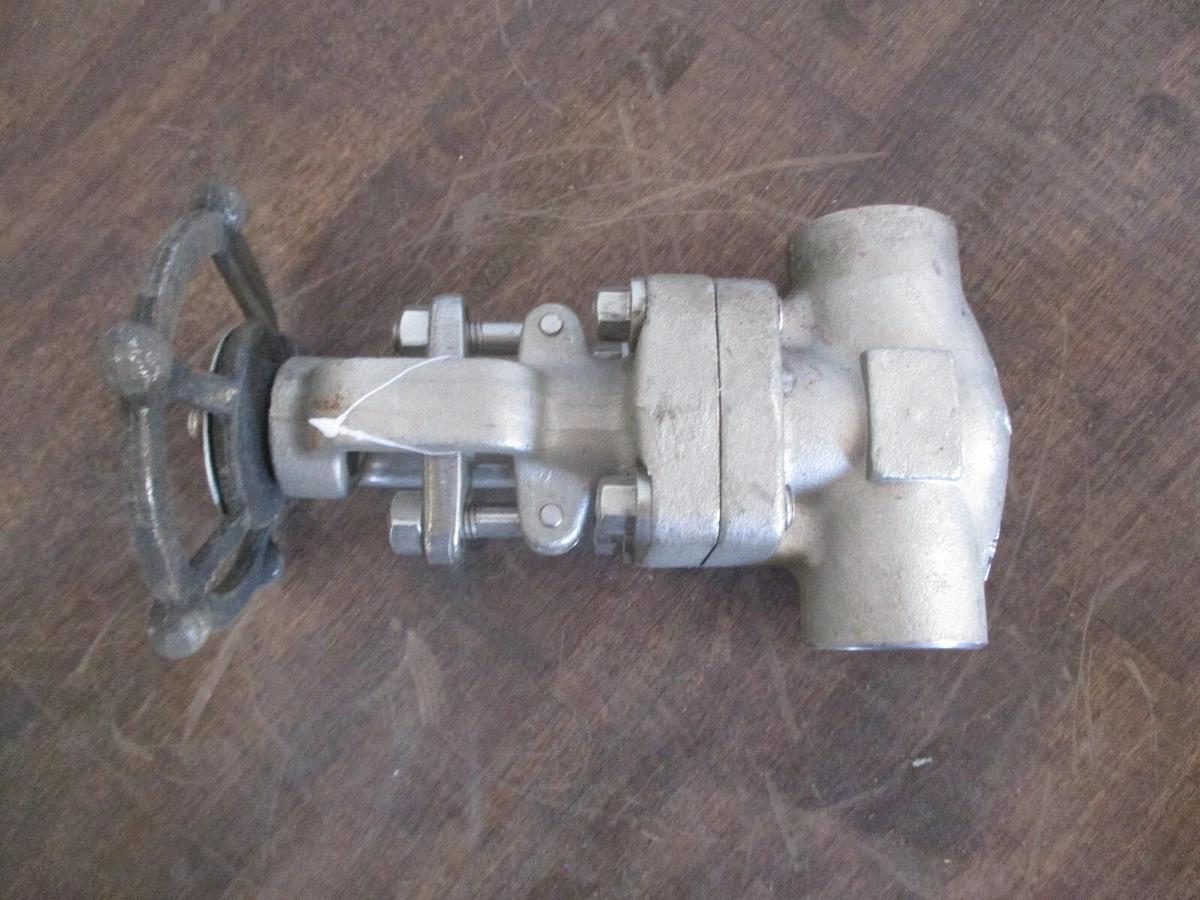 Used DATIAN 1" STAINLESS SOCKET GATE VALVE Z61H-150LB, #114330J NEW