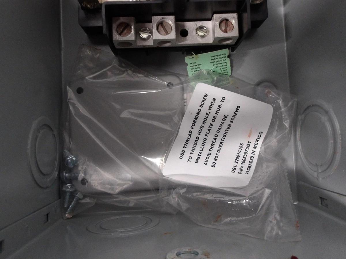GE 100 AMP POWER TRANSFER SWITCH 120-240 V, DOUBLE THROW, #581042G NIB