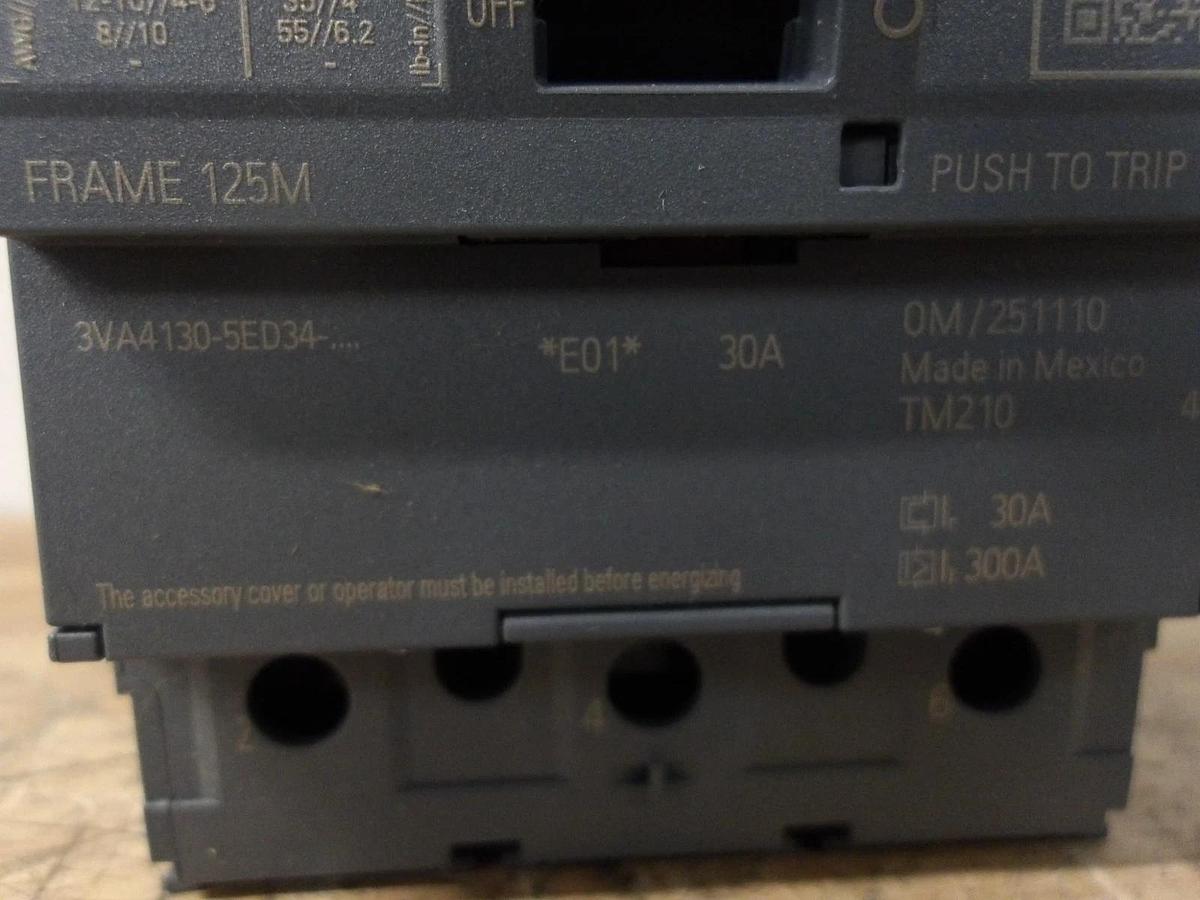 Used SIEMENS 30 AMP BREAKER 240-480 V, #77108G NEW