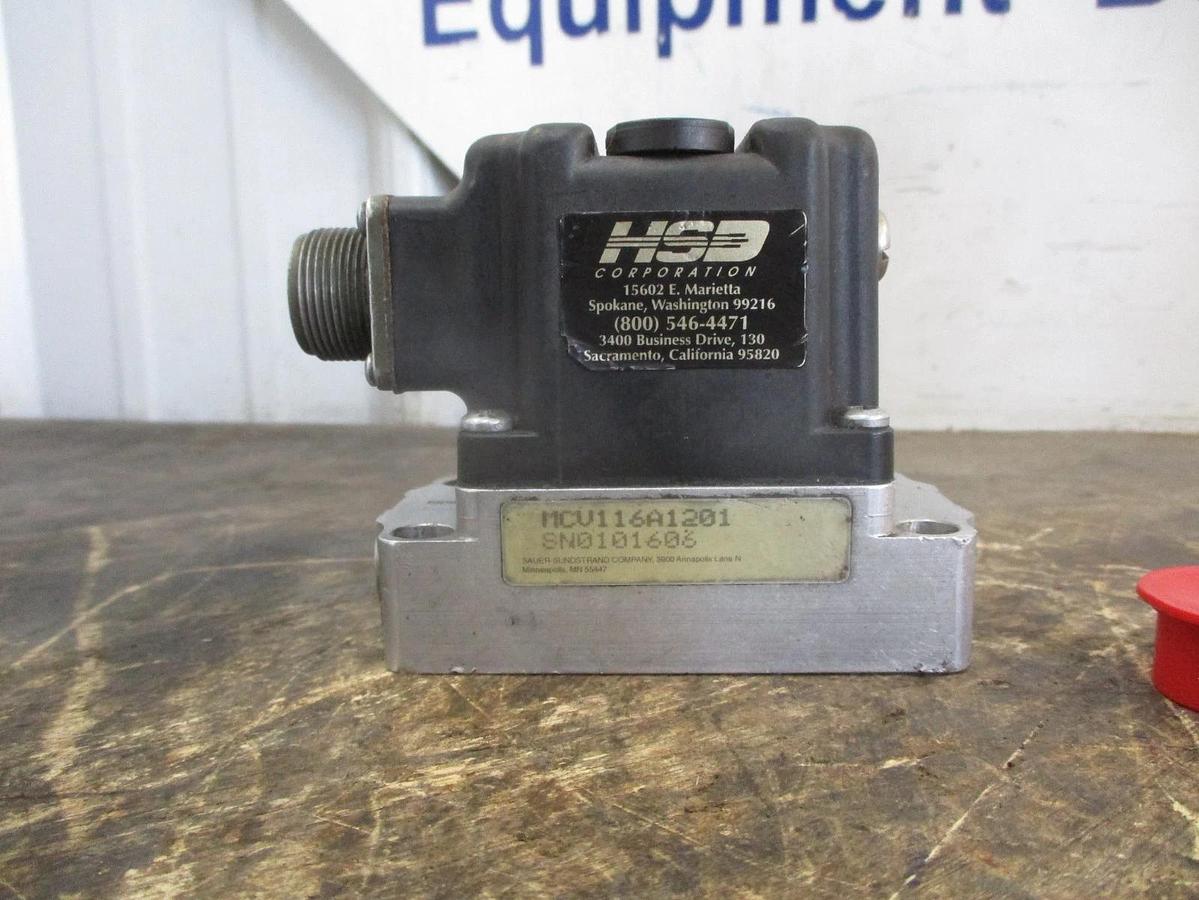 Used SAUER SUNSTRAND MCV116A1201 PRESSURE CONTROL PILOT VALVE, #826322J USED