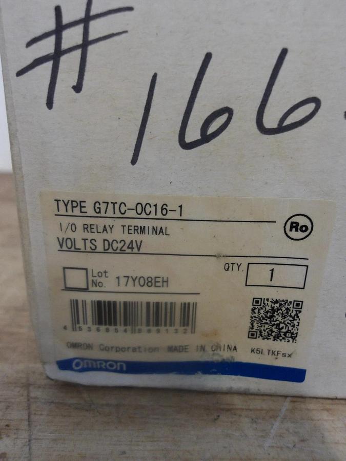 OMRON G7TC-0C16-1 I/O RELAY MODULE, #424953G NIB