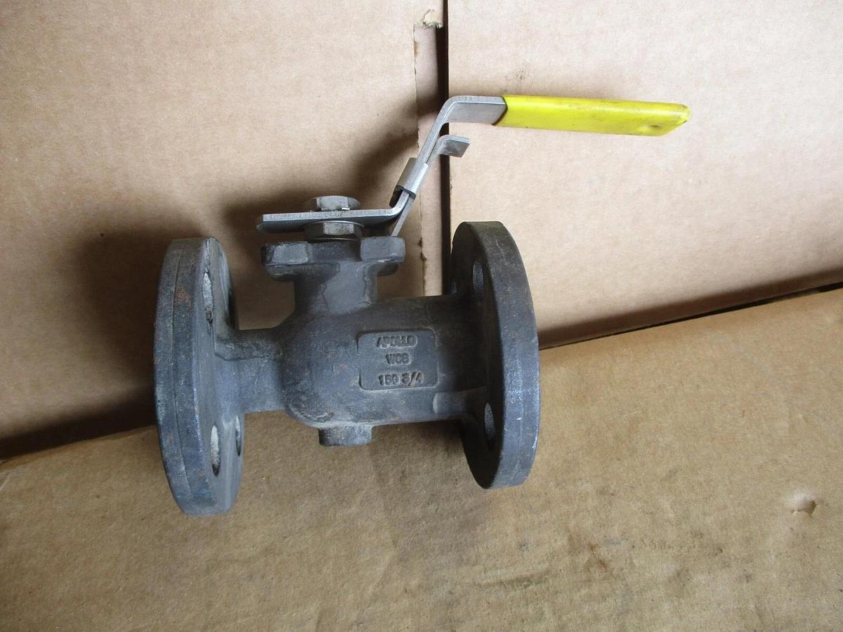 Used APOLLO 3/4" STEEL BALL VALVE (FLANGED), #4161256J NEW