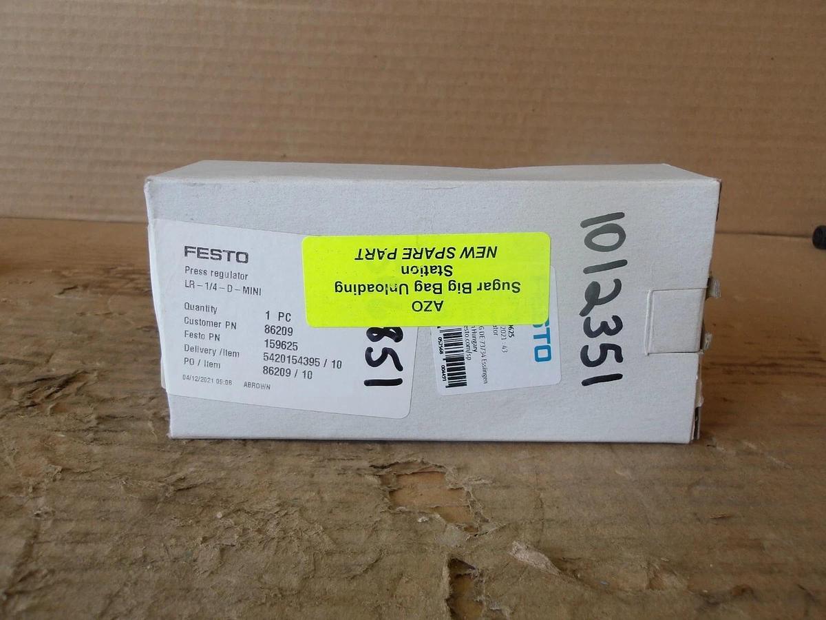FESTO 1/4" PRESSURE REGULATOR, #8191000G NIB