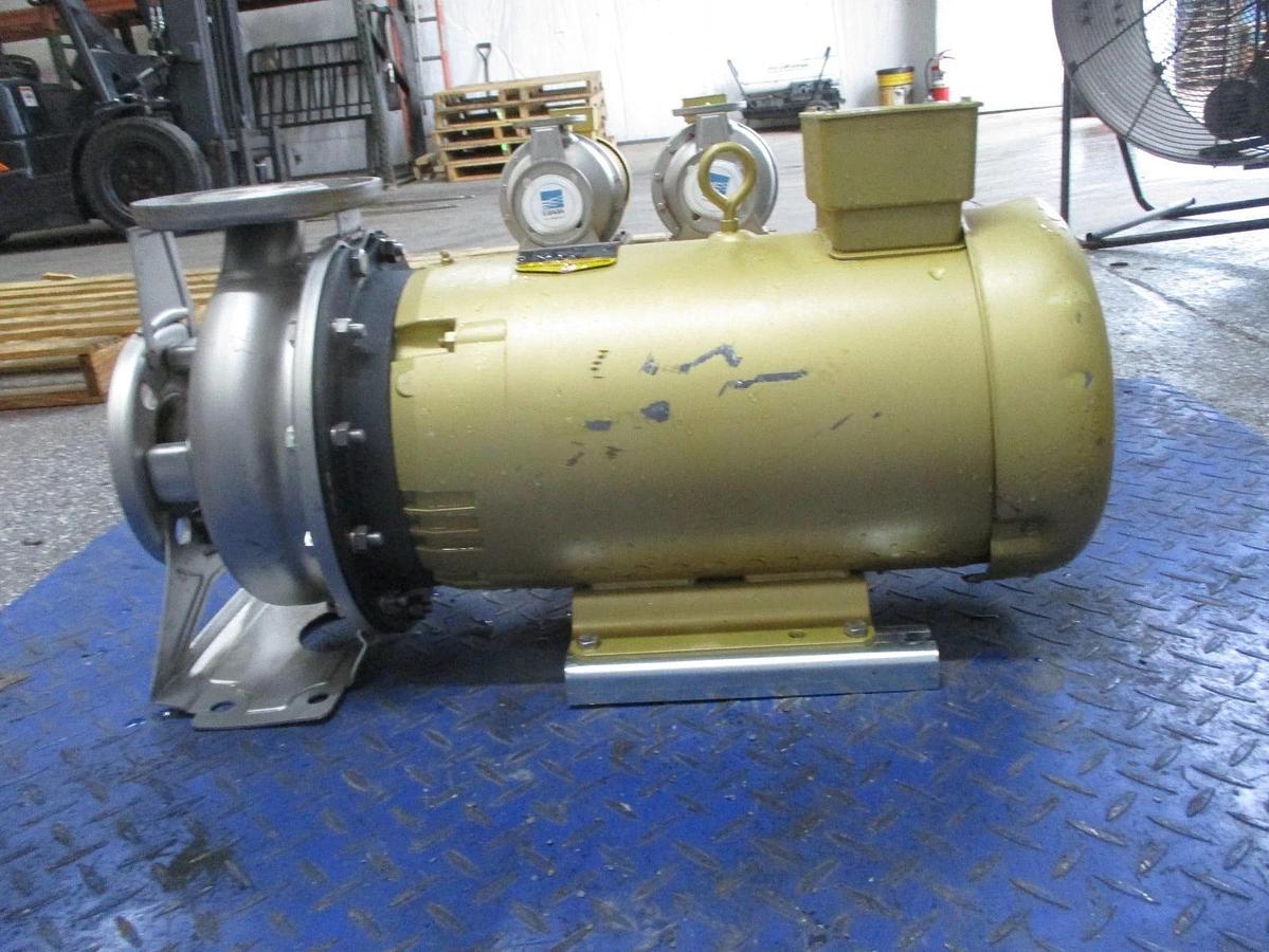 Used EBARA 2" X 2-1/2" STAINLESS 15 HP PUMP, #612955J NEW