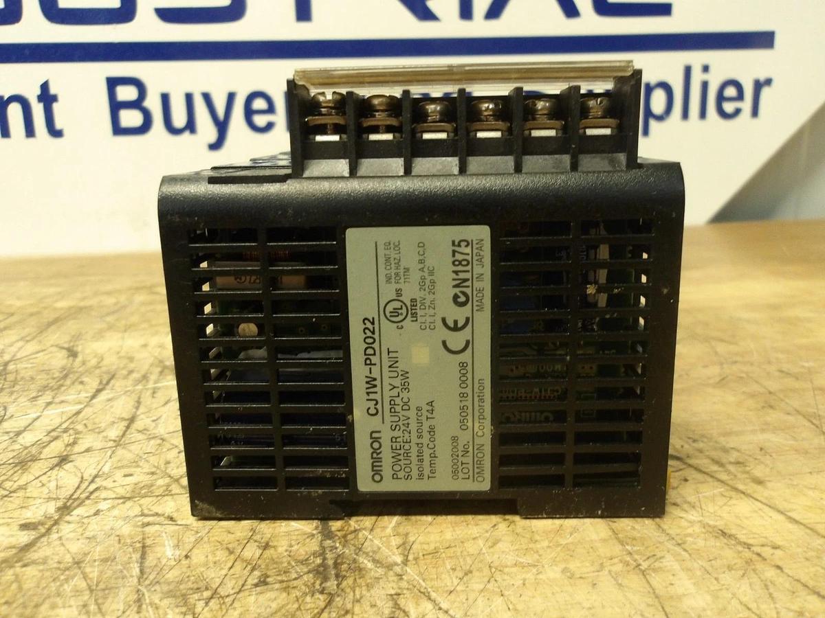 Used OMRON RACK & CARDS CJ1W-PD022, #123256G USED