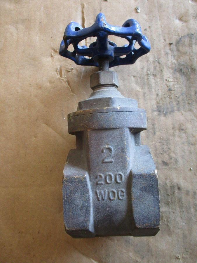 Used FORTUNE 2" BRASS GATE VALVE, #917356J NEW