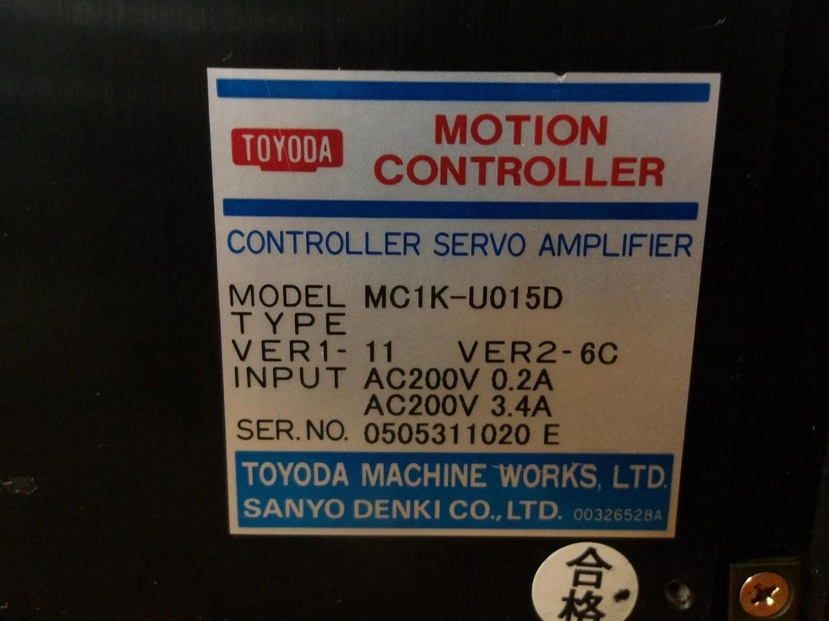 Used TOYODA MC1K-U015D SERVO AMPLIFIER CONTROLLER, #1218220G USED
