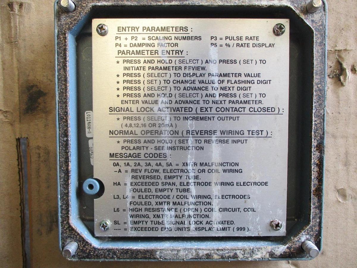 Used FOXBORO IMT20-PA10FGZ MAGNETIC FLOW TRANSMITTER, #711255J USED