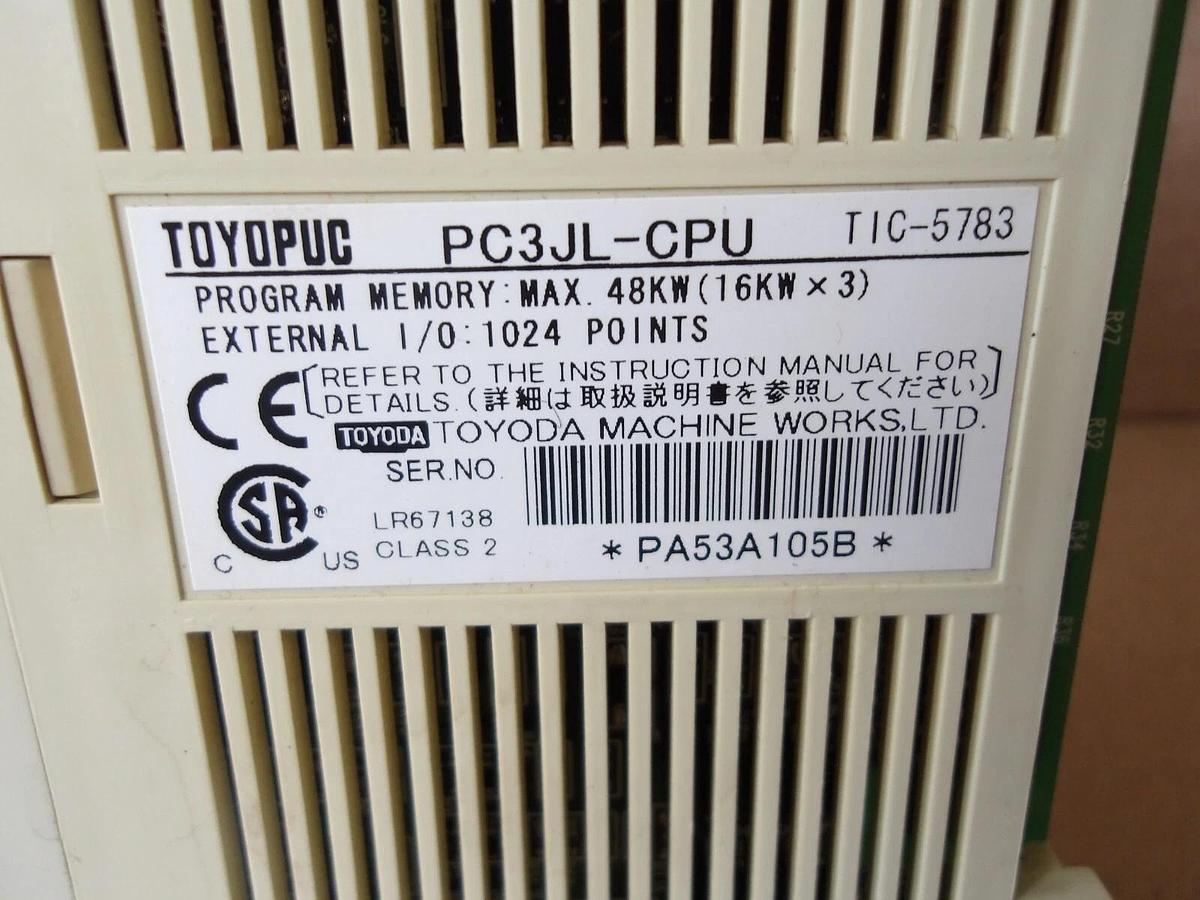 Used TOYODA / TOYOPUC PC3JL-CPU MODULE, #71830G USED