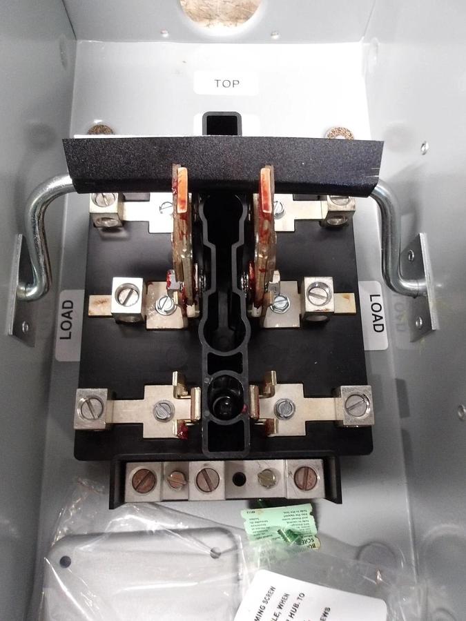 GE 100 AMP POWER TRANSFER SWITCH 120-240 V, DOUBLE THROW, #581042G NIB