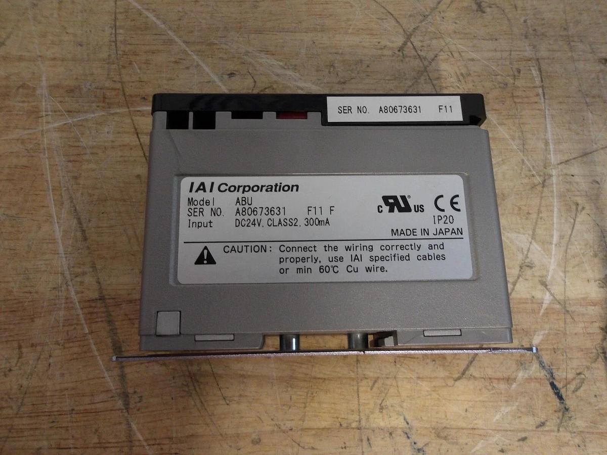 Used IAI ABU ABSOLUTE CONTROLLER & BATTERY, 24 V, #5221215G NEW