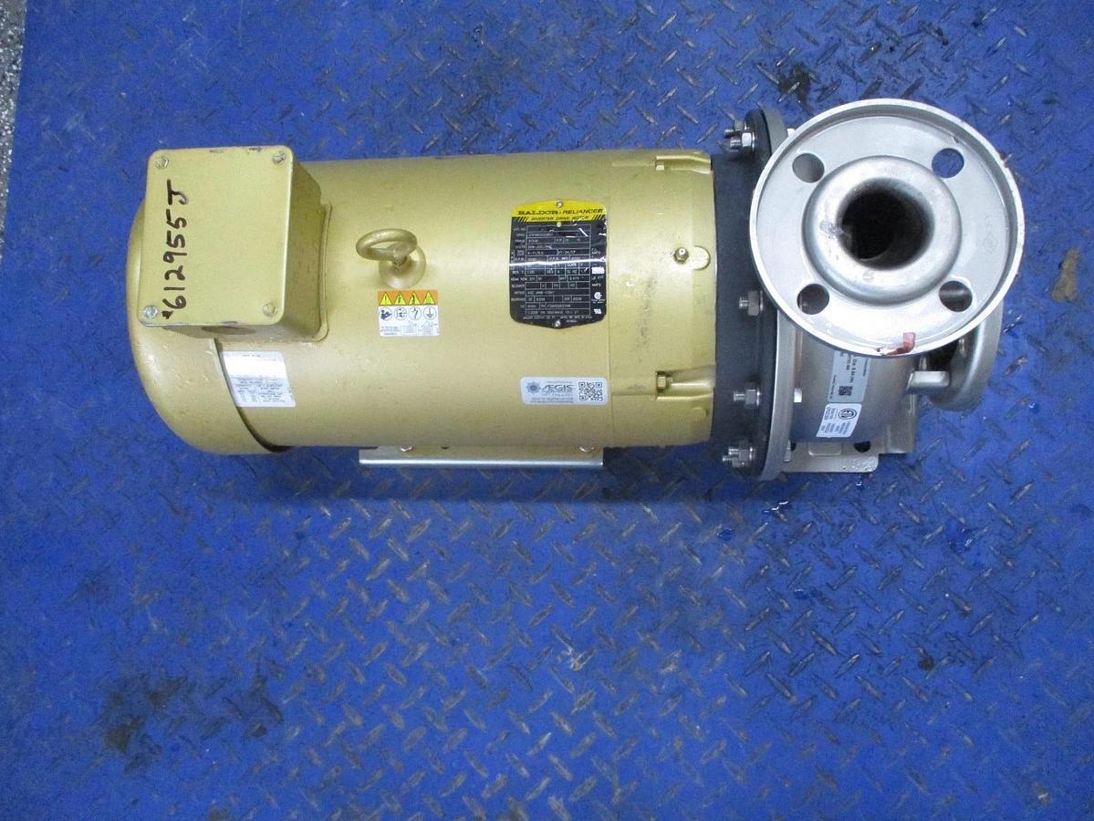 Used EBARA 2" X 2-1/2" STAINLESS 15 HP PUMP, #612955J NEW