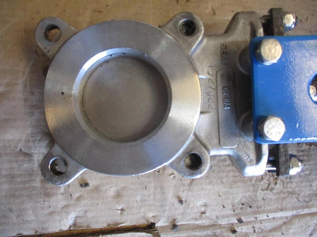 Used ORBINOX 3" STAINLESS KNIFE GATE VALVE 20-3636RI, #75855J USED