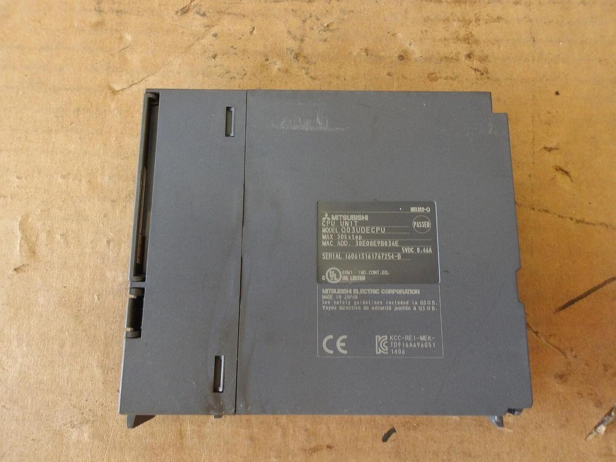 Used MITSUBISHI Q03UDECPU LOGIC CONTROLLER, #1111305G USED