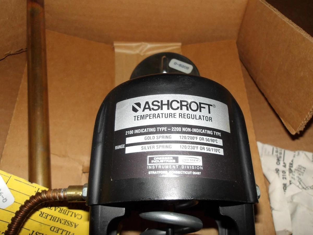 DRESSER ASHCROFT 2100 TEMP REGULATOR 3/4", #115210G NIB