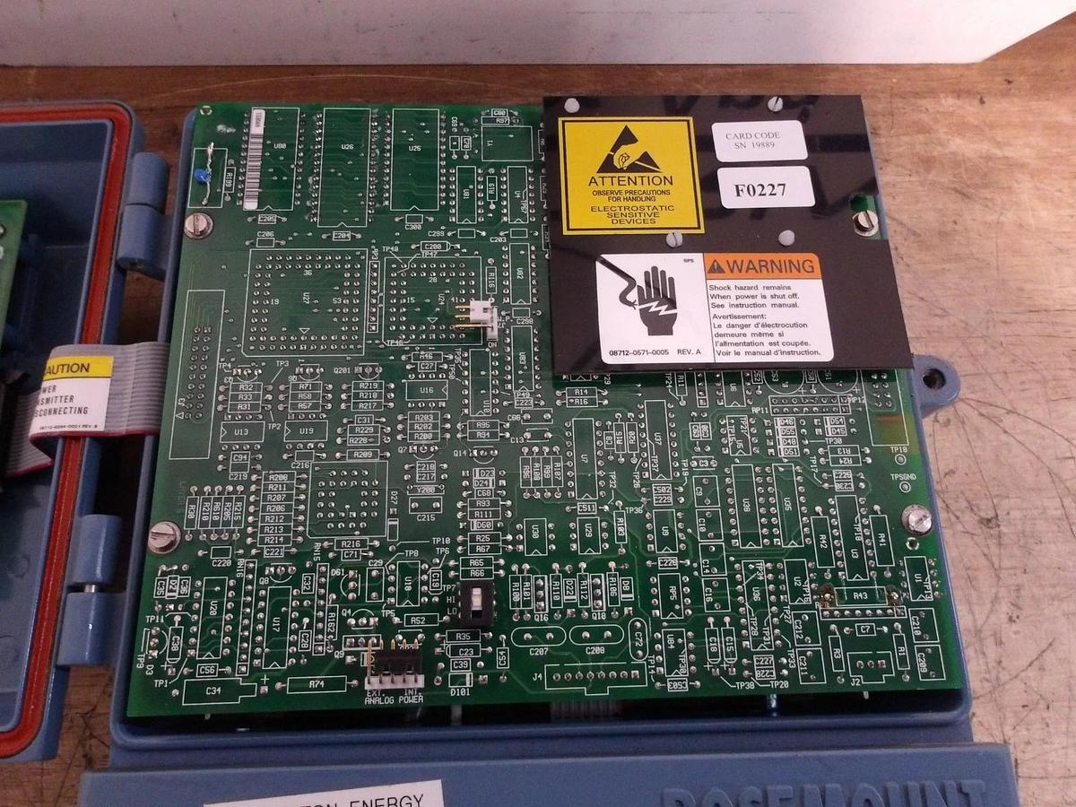 Used ROSEMOUNT 8712 HR12NAM4_F0227 TRANSMITTER CONTROLLER, #115938G USED