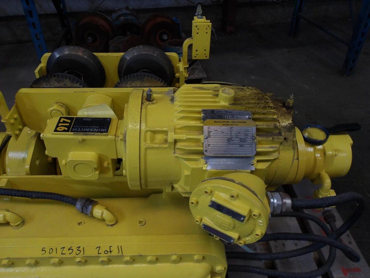 Used YALE 1 TON CABLE HOIST W/ TROLLEY BEW2-22PT1452, #113235GJW NEW