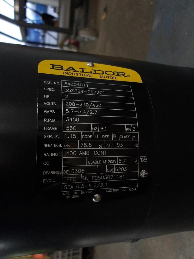 Used GRUNDFOS CR8-20-A-G-A-AUUV 2-1/2" PUMP W/ MOTOR, #611900G NEW
