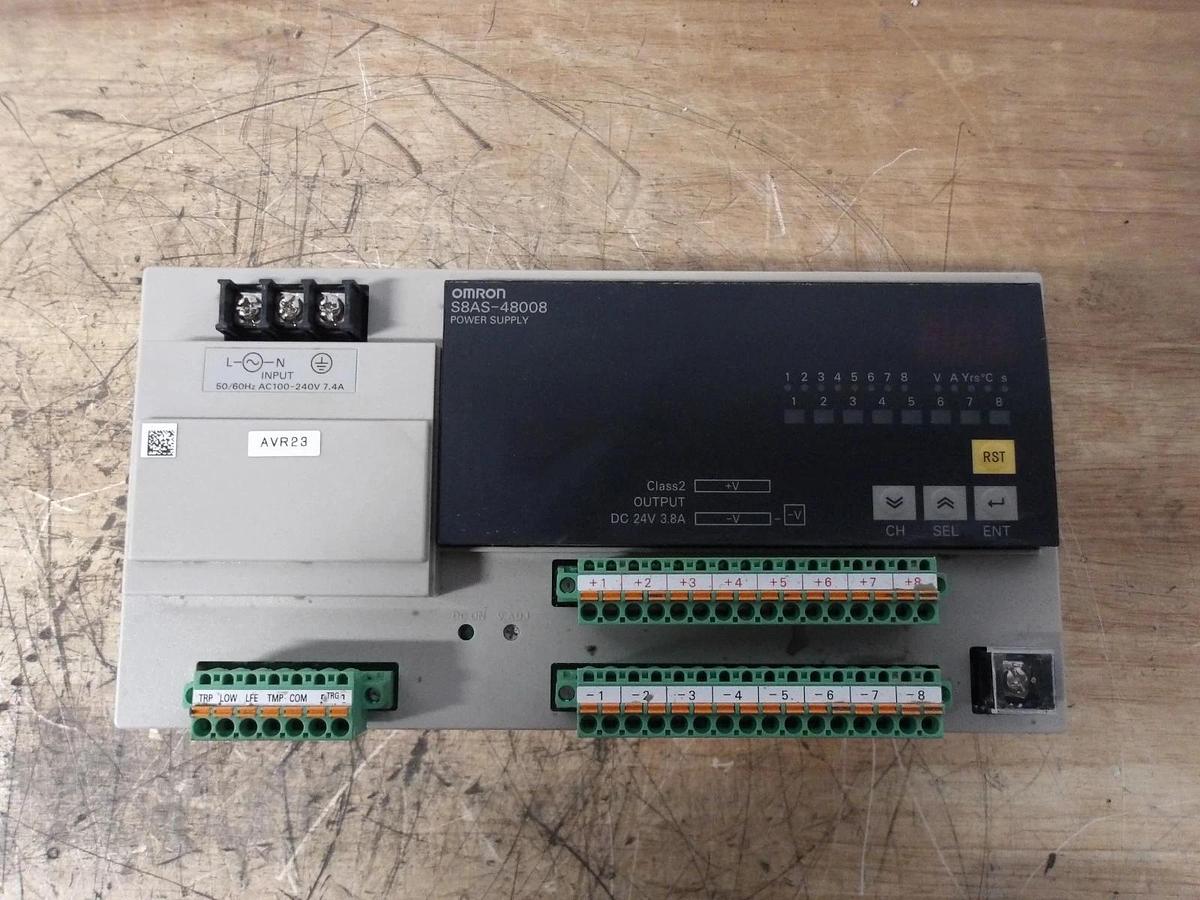 Used OMRON S8AS-48008N POWER SUPPLY, #12171048G USED