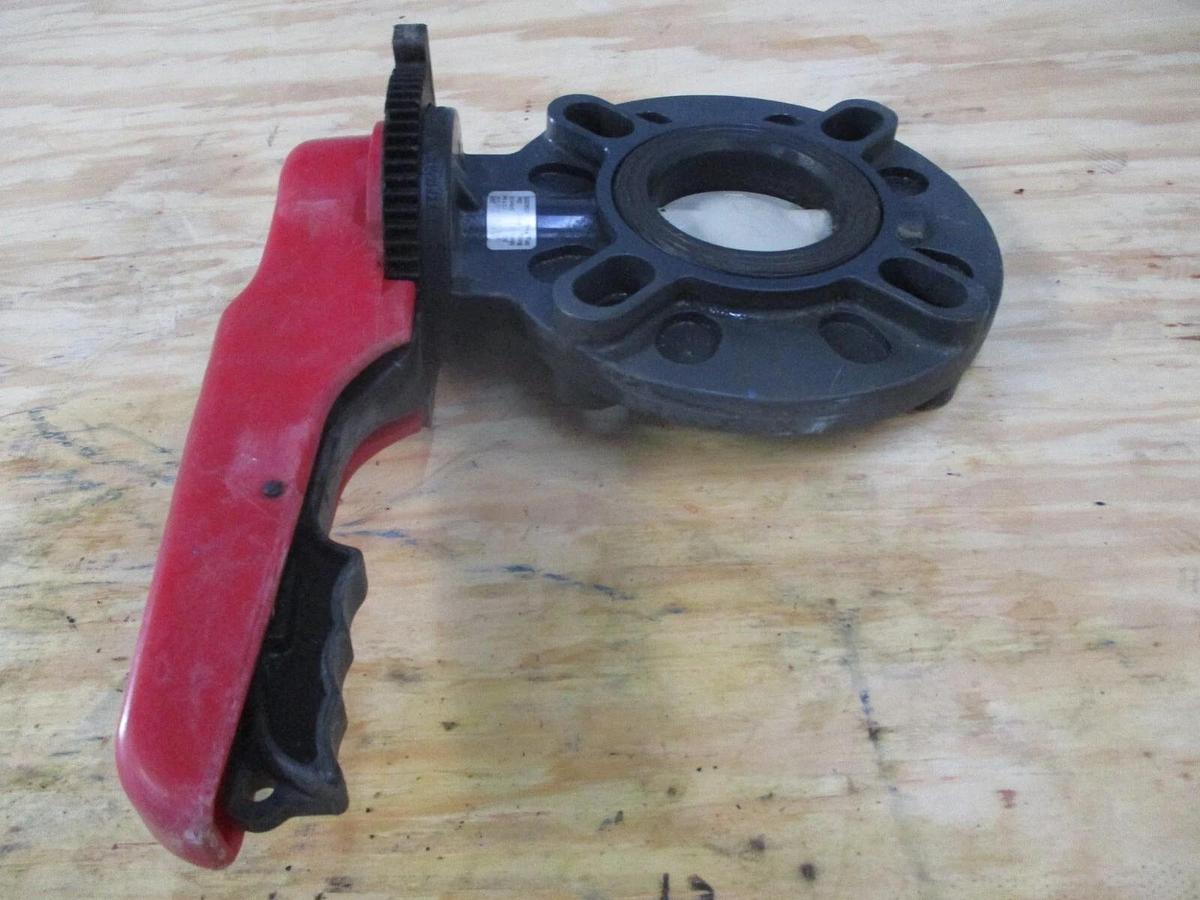 Used ASAHI 3" PVC BUTTERFLY VALVE, #1171018J USED