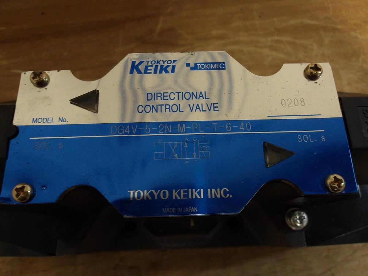 Used TOKIMEC KEIKI DG4V-5-2N-M-PL-T-6-40 DIRECTIONAL VALVE, #33256G NEW