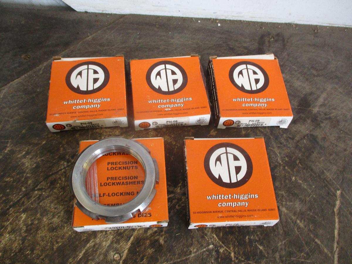 WHITTET-HIGGINS PN-09 PRECISION LOCKNUT (LOT OF 5)