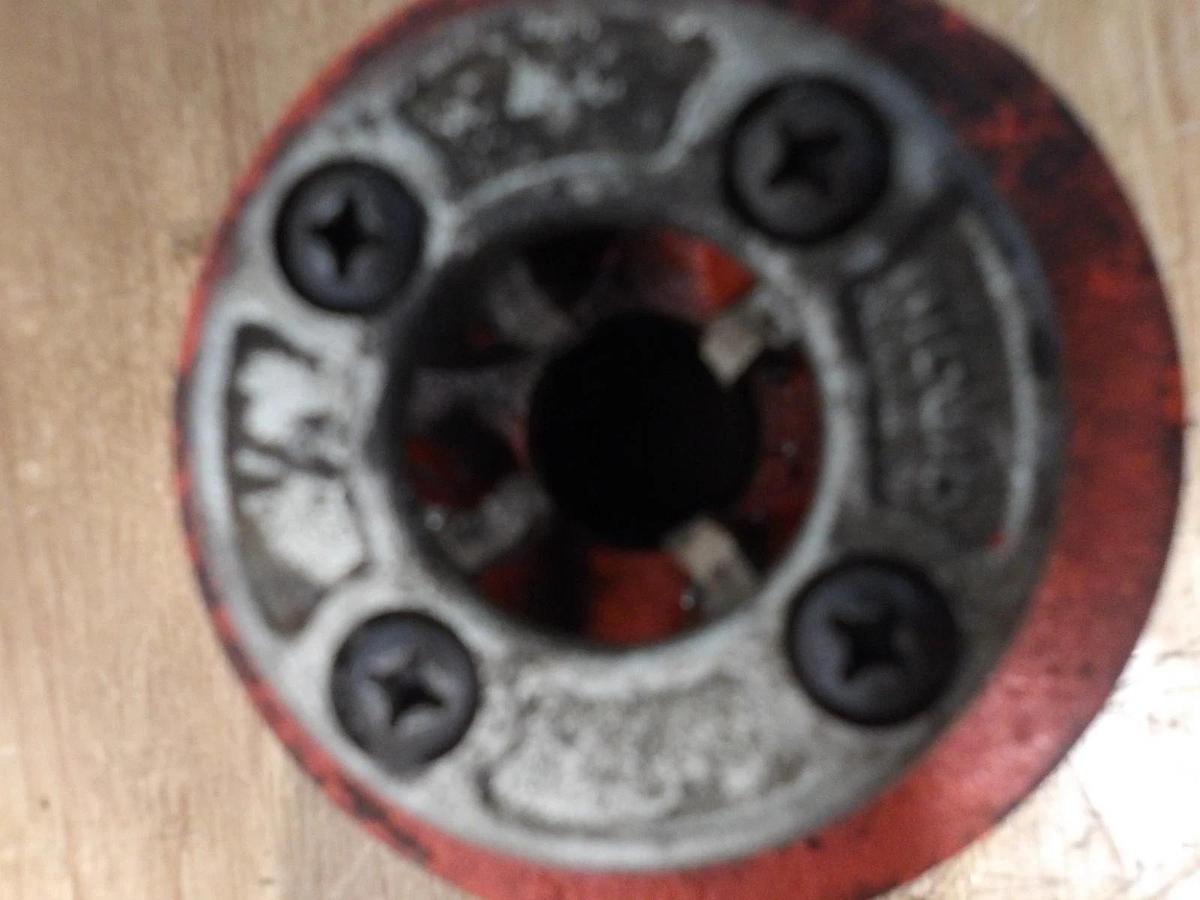 Used RIDGID PIPE DIES 2"-1-1/4"-1"-3/4"-1/2" (ASSORTED LOT OF 5) #310936G USED