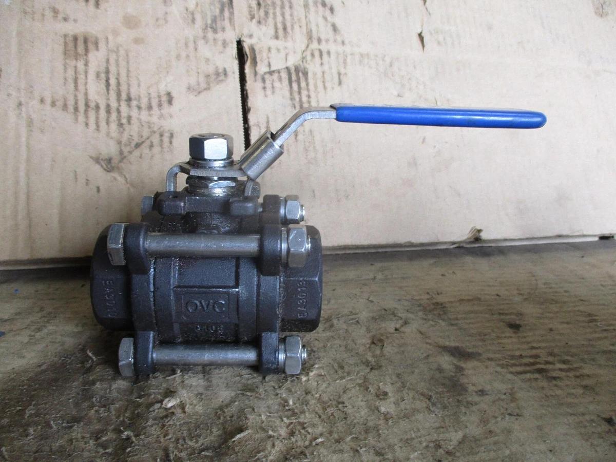 Used OVC 1-1/4" STEEL SOCKET WELD BALL VALVE, #751135J NEW