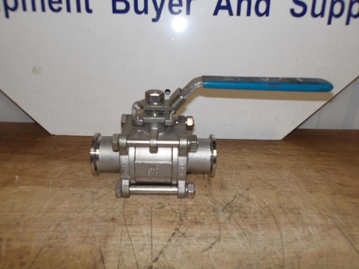 Used VCI S/S 1-1/2" BALL VALVE, FULL PORT, #85950G NEW