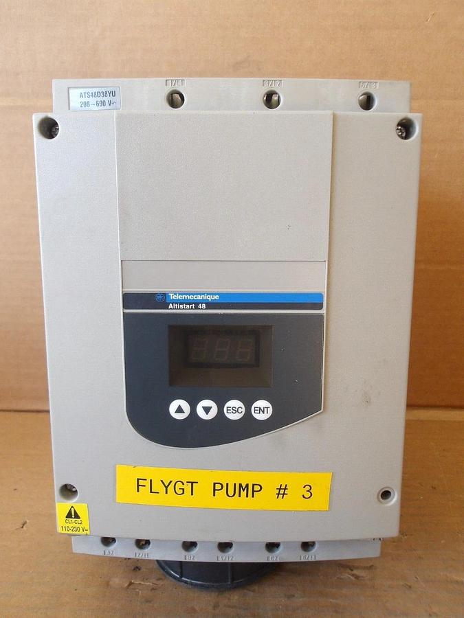 Used TELEMECANIQUE ATS48D38YU ALTISTART SOFT START, #1112135G USED