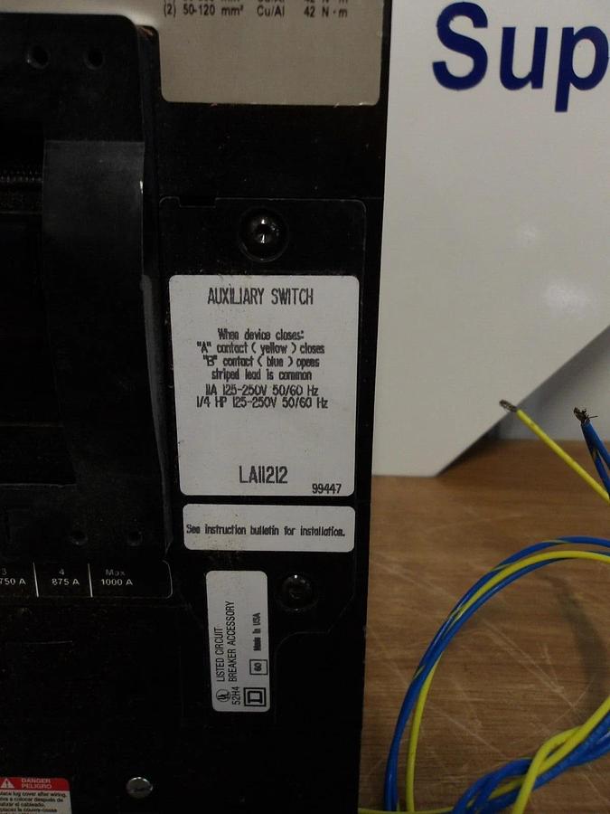 Used SQUARE D 400 AMP MAG-GARD BREAKER 600 V, #224312G NEW